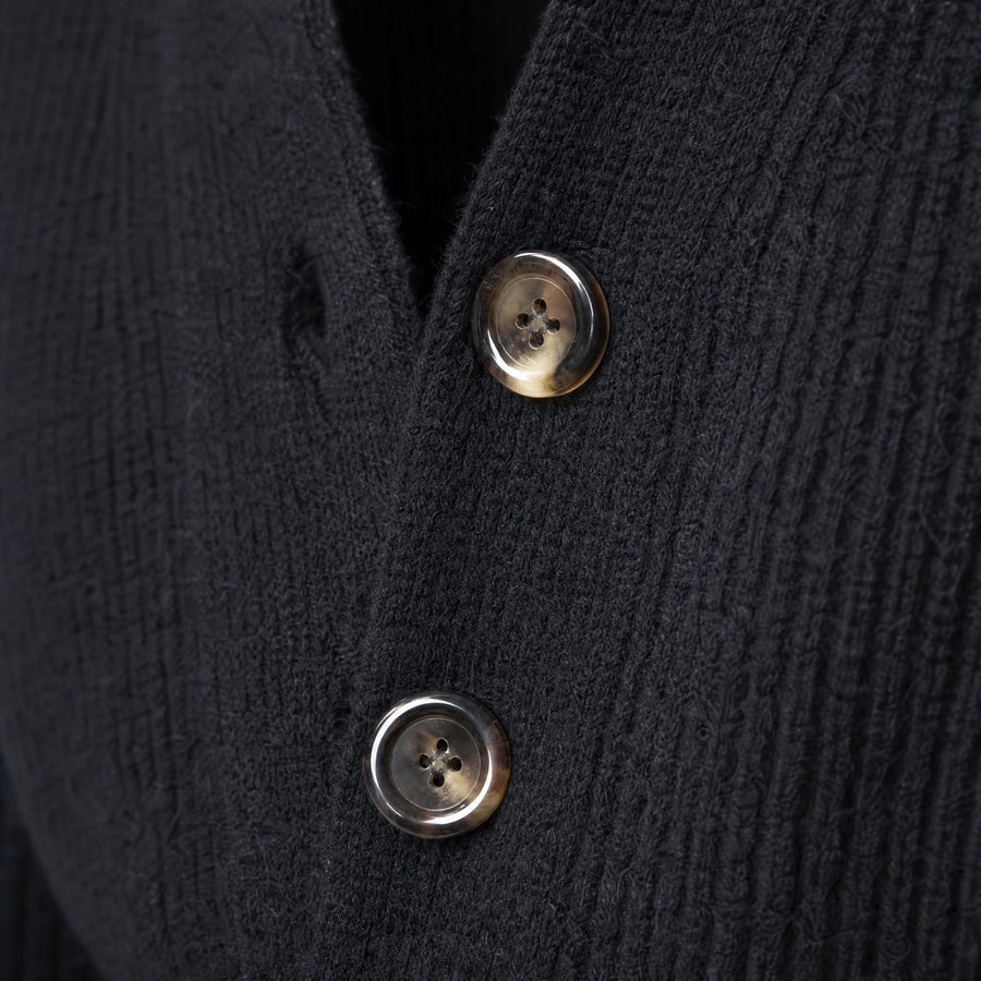 Gilet en Laine Vintage - close-up détail matière