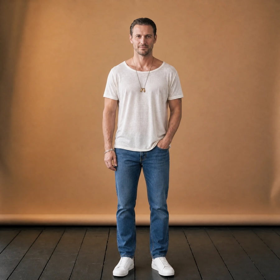 T-shirt à manches courtes et col rond vintage - VETEMENT Studio HOMME