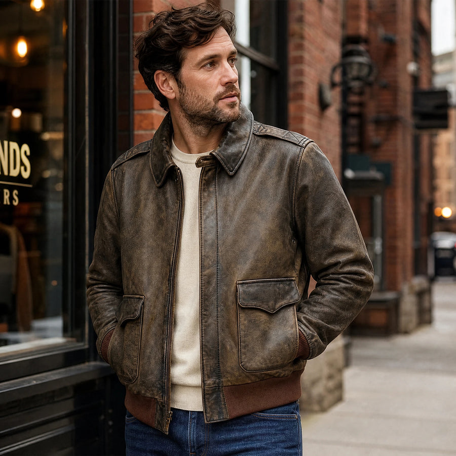 Veste Cuir Chevignon Vintage - Utilisation GLOBALE