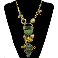 collier-de-pierres-precieuses-multicouche-vintage