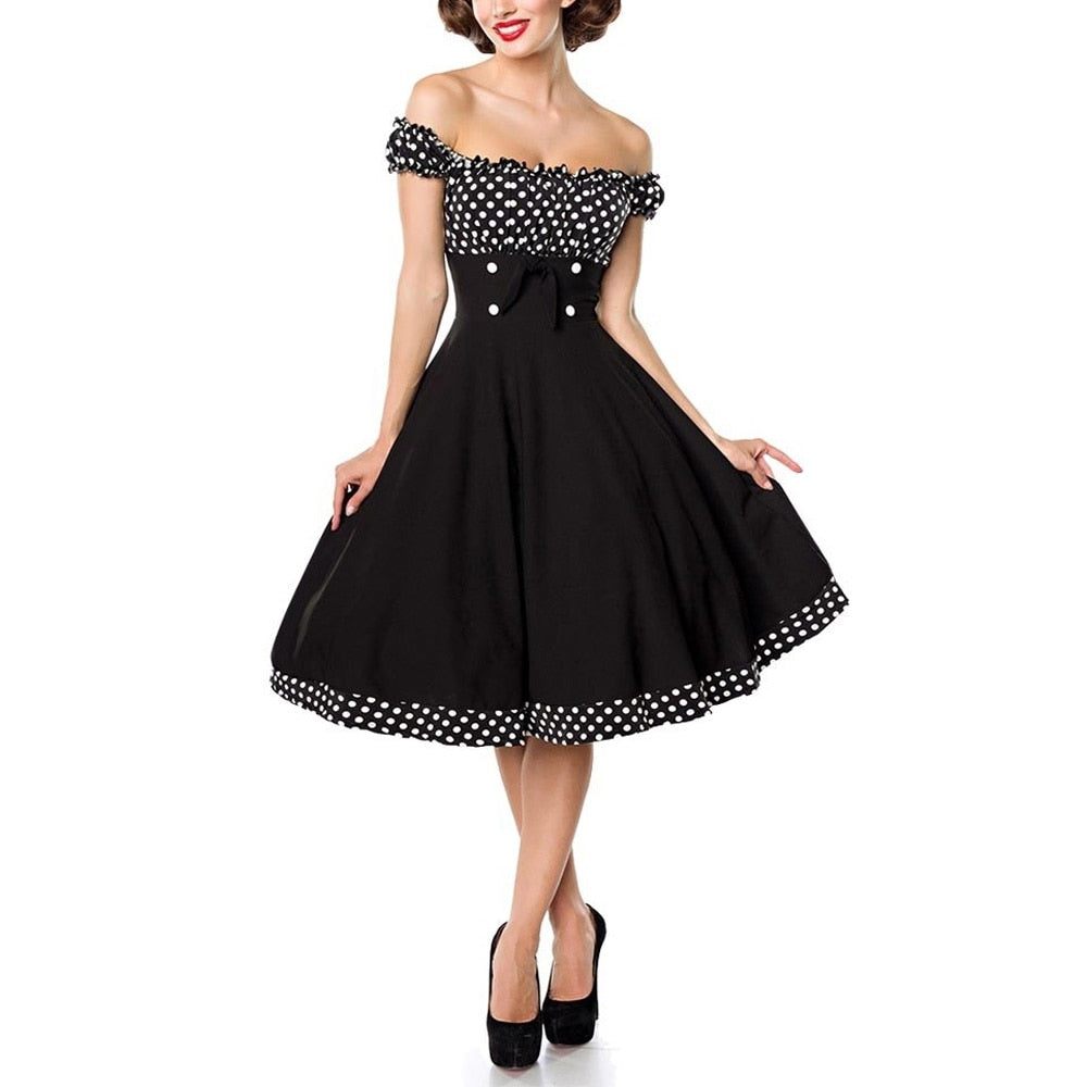Vintage 50er Jahre Pin-Up Kleid Mode Vintage