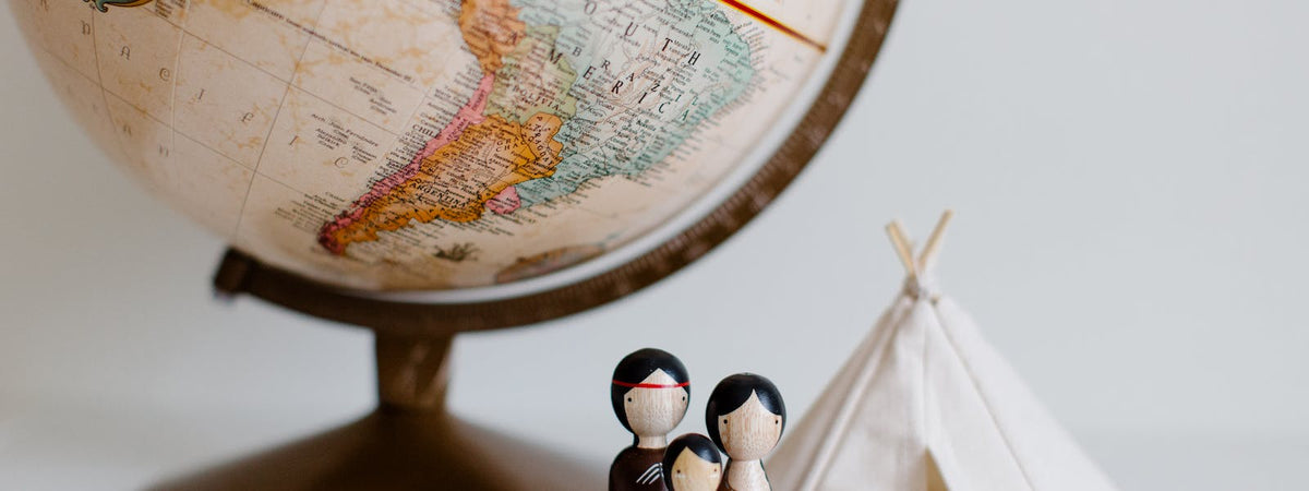 que-faire-dun-globe-terrestre-vintage Bild