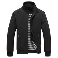 Schlichte Vintage-Jacke mit Stehkragen