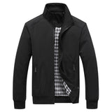 Schlichte Vintage-Jacke mit Stehkragen