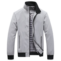 Schlichte Vintage-Jacke mit Stehkragen