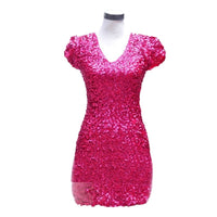 Robe-aillette-Disco-Manches-Courtes-style-4