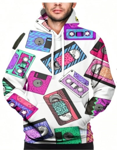 Kapuzenpullover im 80er-Jahre-Stil