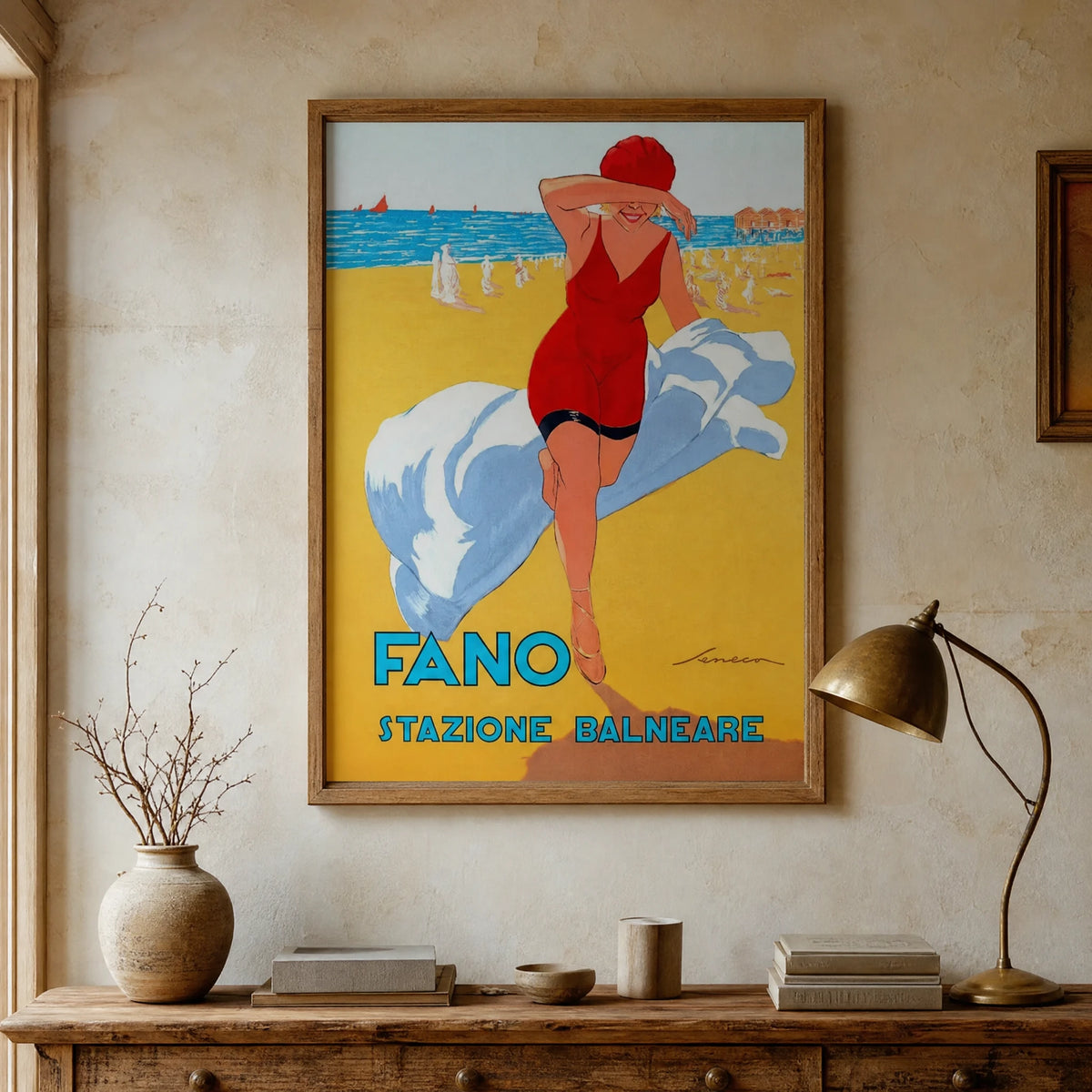 Affiche Plage Vintage - ITEM MURAL
