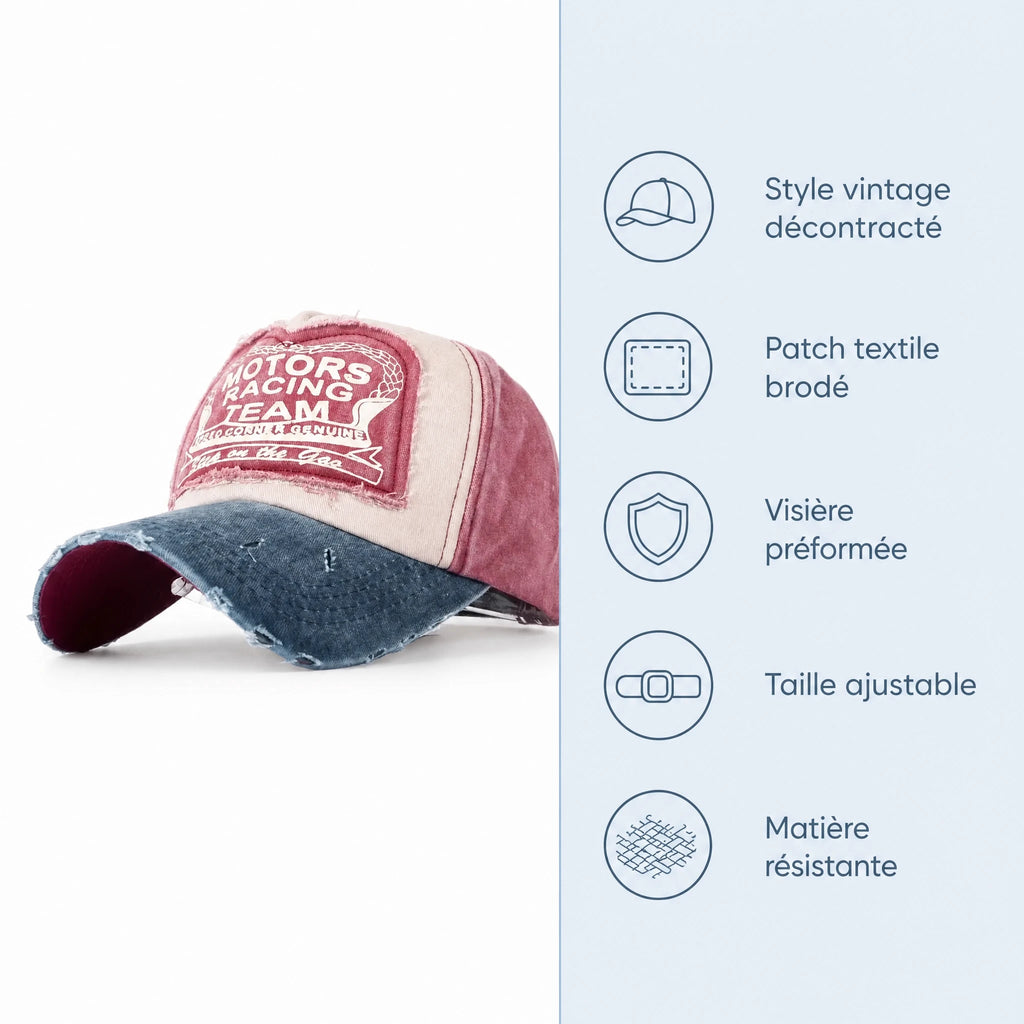 Casquette Baseball Vintage pour Homme - Bénéfices produit