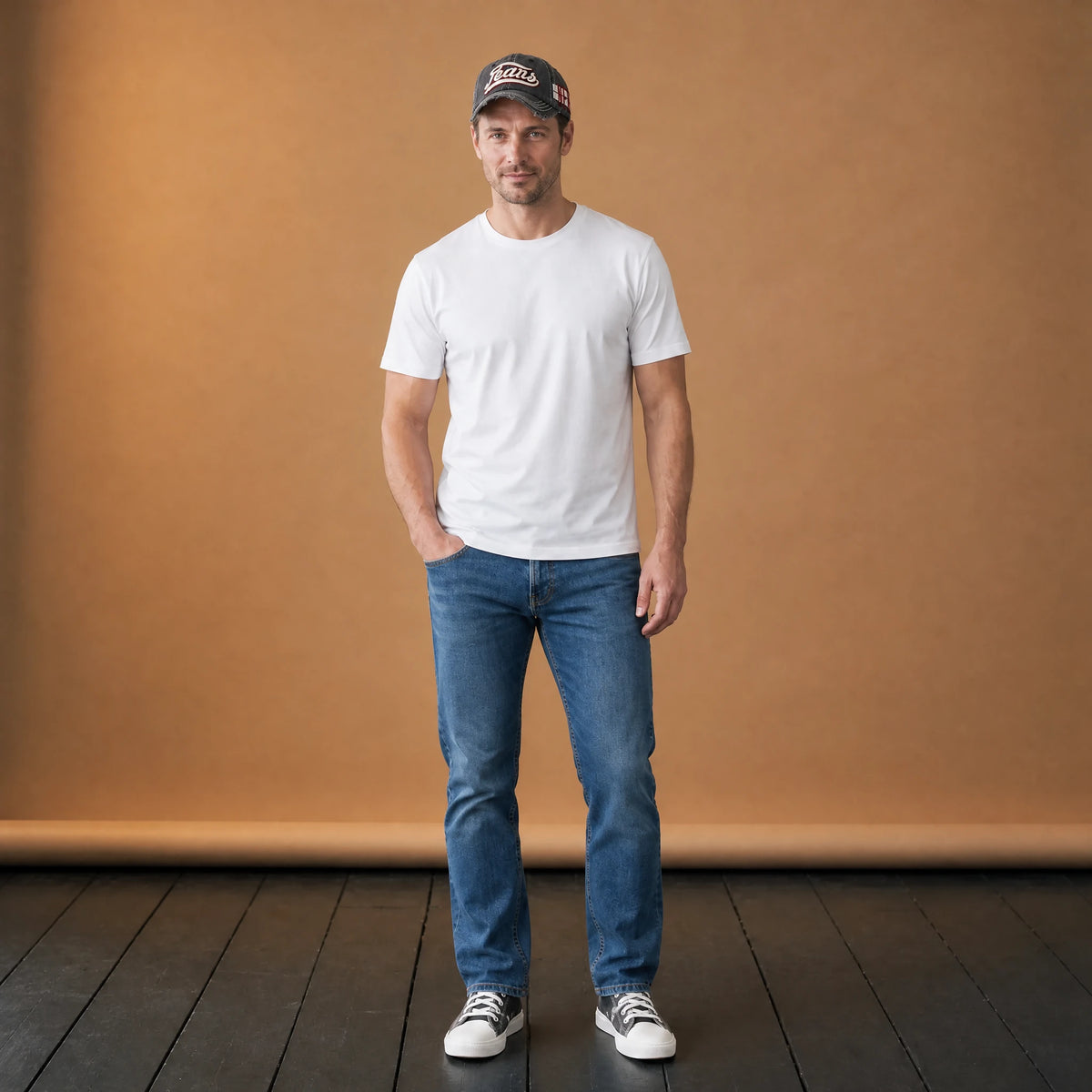 Casquette de baseball avec lettre brodée vintage - VETEMENT Studio HOMME