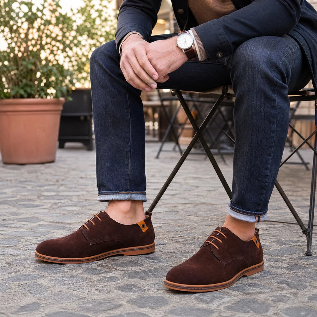 Chaussure Vintage pour Homme en Daim - Utilisation GLOBALE