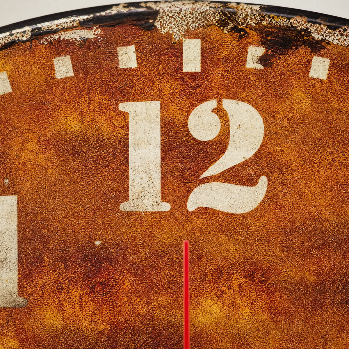 Horloge Murale Vintage Décor Café Rétro 30 cm - close-up détail matière