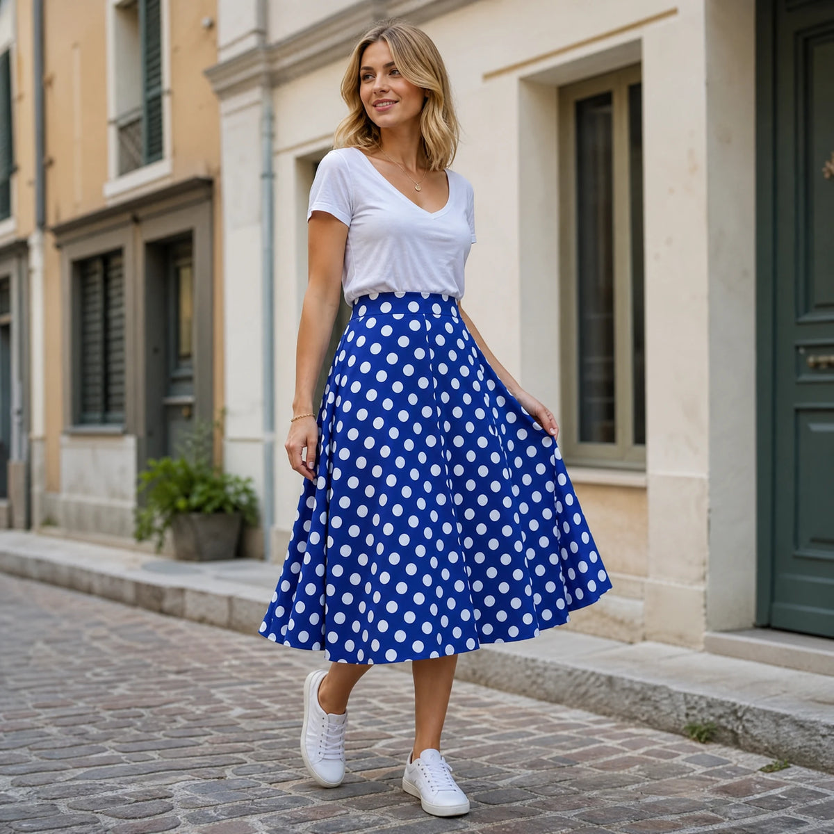 Jupe à Pois Vintage - Utilisation GLOBALE