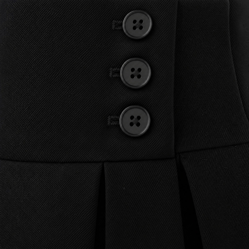Jupe Longue Vintage Taille Haute - close-up détail matière