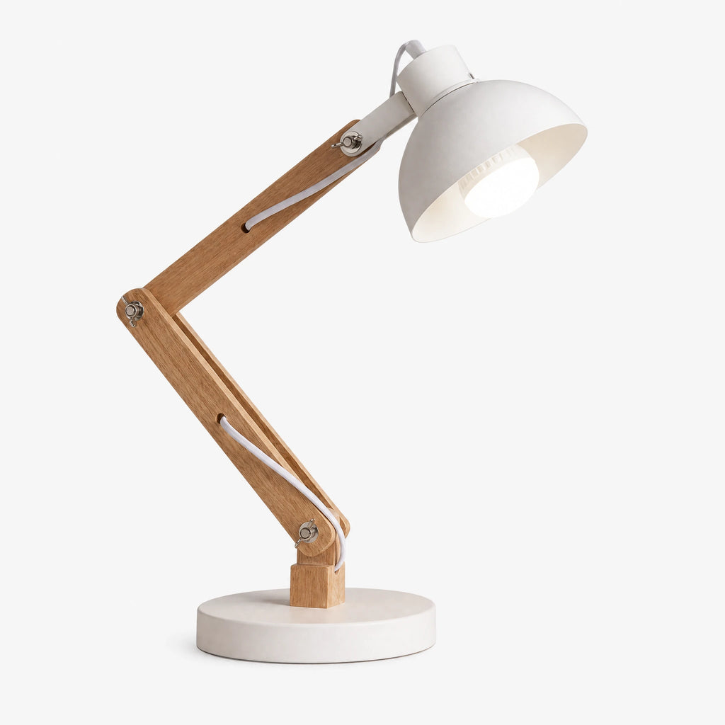Lampe de Bureau Articulée Bois et Métal - image principale