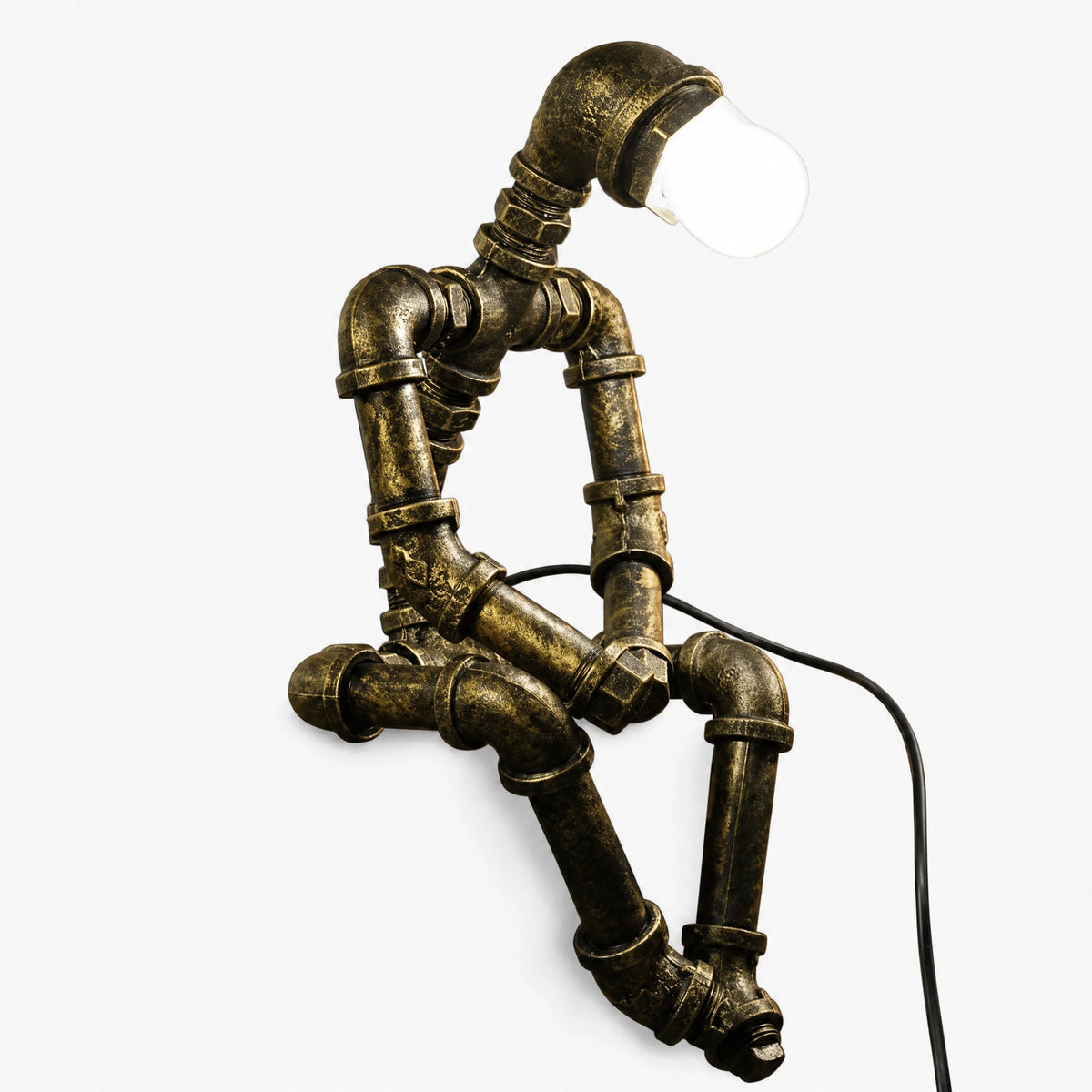 Lampe Tuyau Industriel à Poser en Forme de Robot - image principale