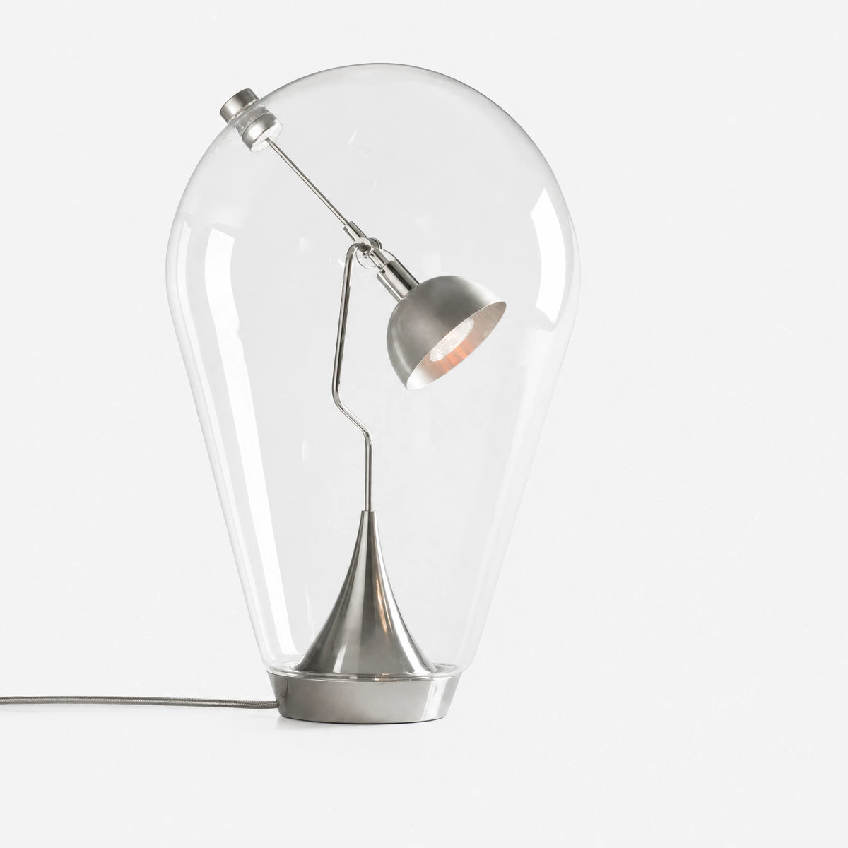 Lampe Vintage Design avec Globe en Verre Transparent - image principale