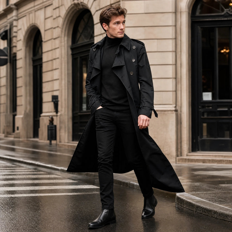 Manteau Long Homme Vintage - Utilisation GLOBALE