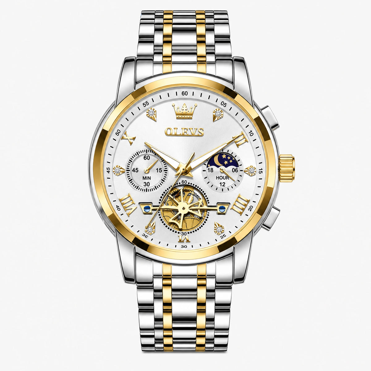 Montre Vintage Tendance - Or Blanc