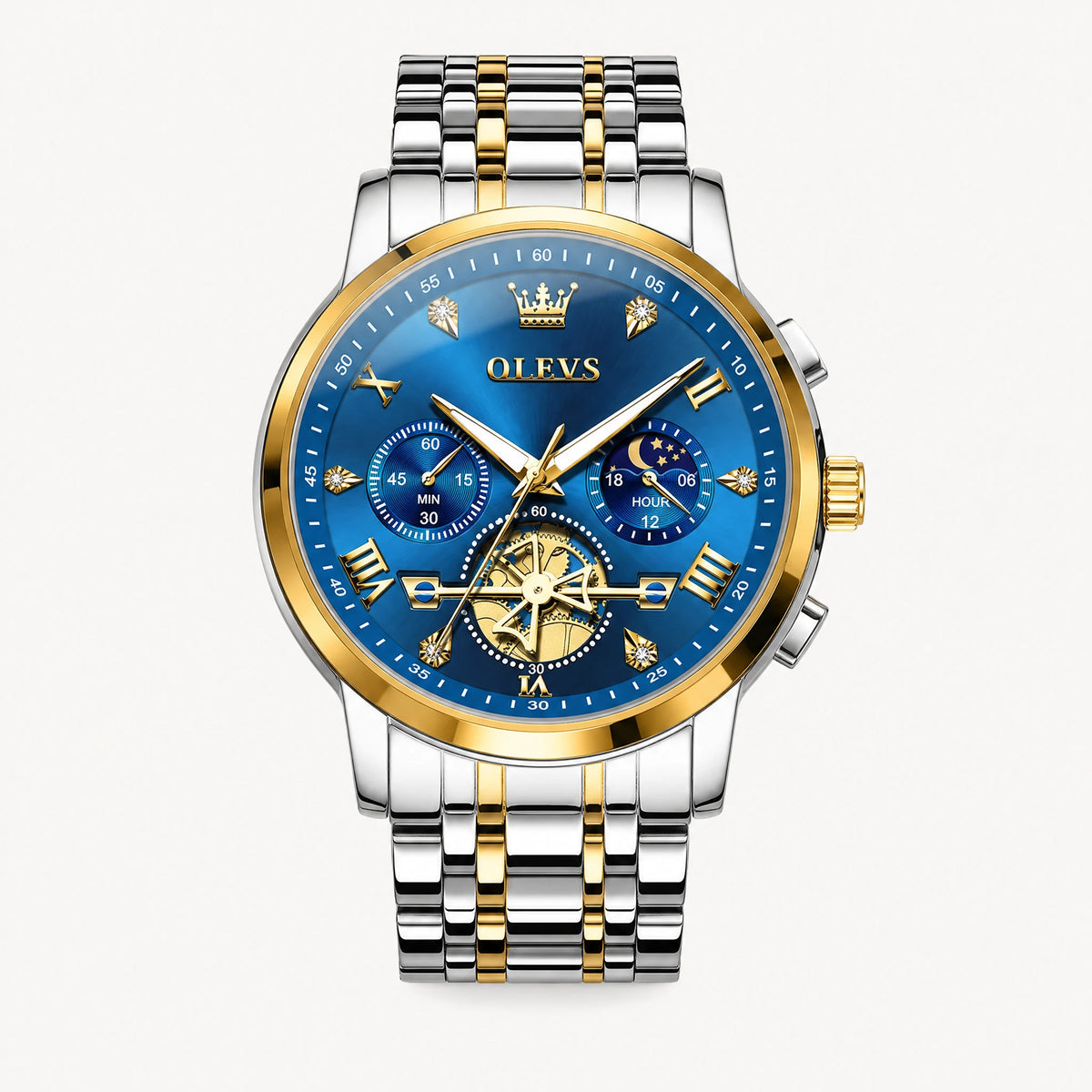 Montre Vintage Tendance - Or Bleu