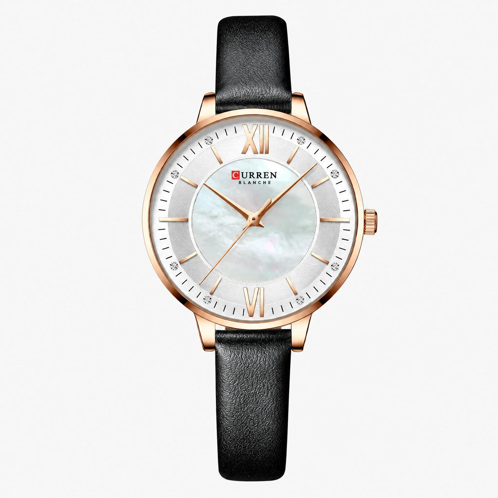 Montres Pour Dames Vintage - Ceinture noire blanche