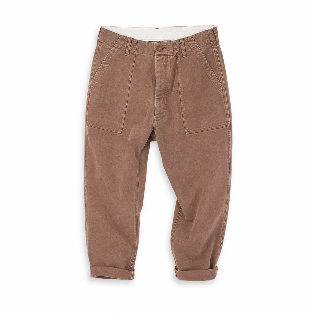 Pantalon cargo vintage de couleur unie pour hommes - image principale