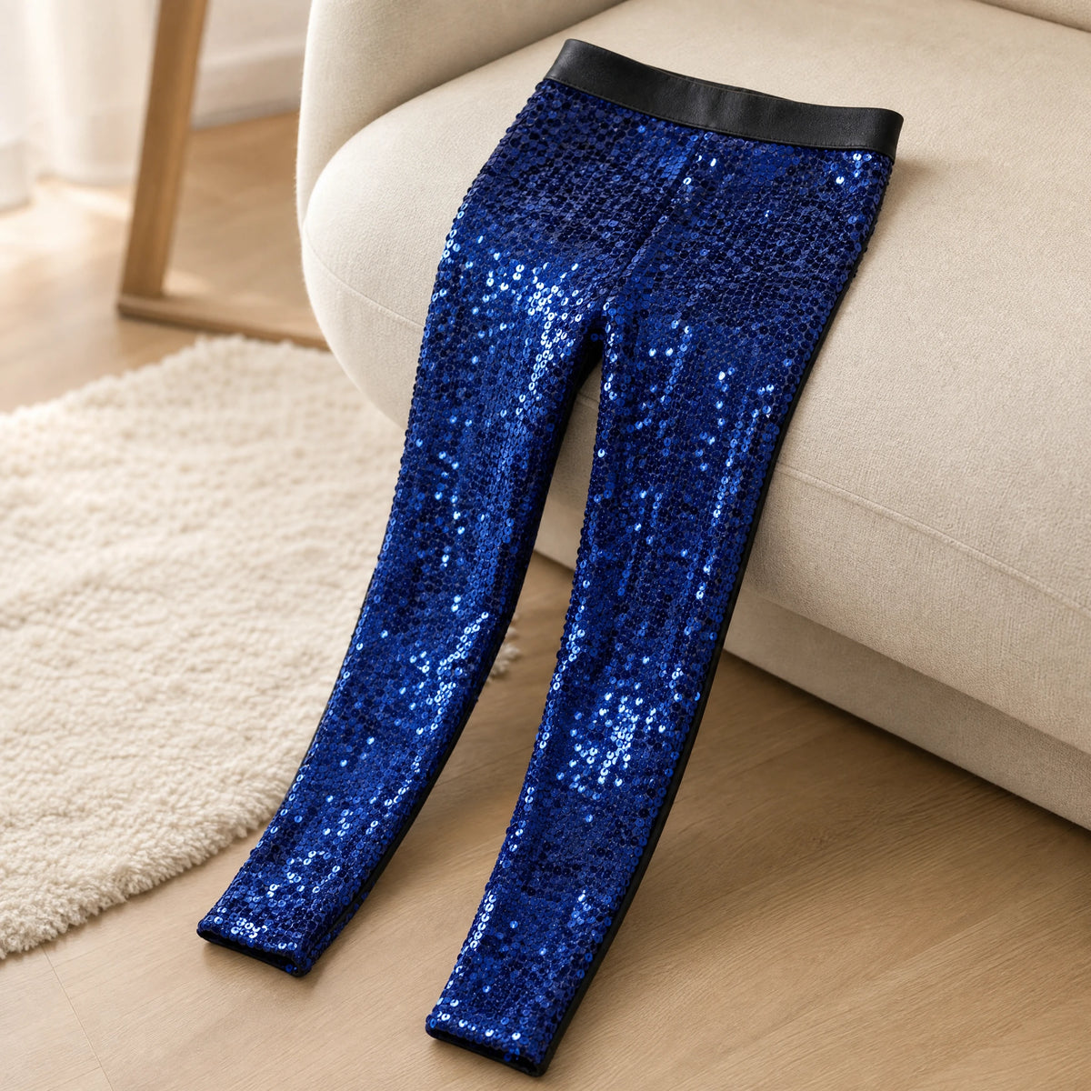 Pantalon Disco Paillette Femme - produit en situation