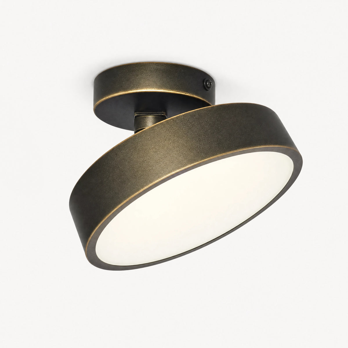 Plafonnier Moderne Cuivre Design Orientable LED - image principale