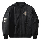 Vintage Bomberjacke mit Totenkopf-Patch