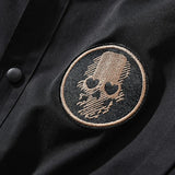Vintage Bomberjacke mit Totenkopf-Patch