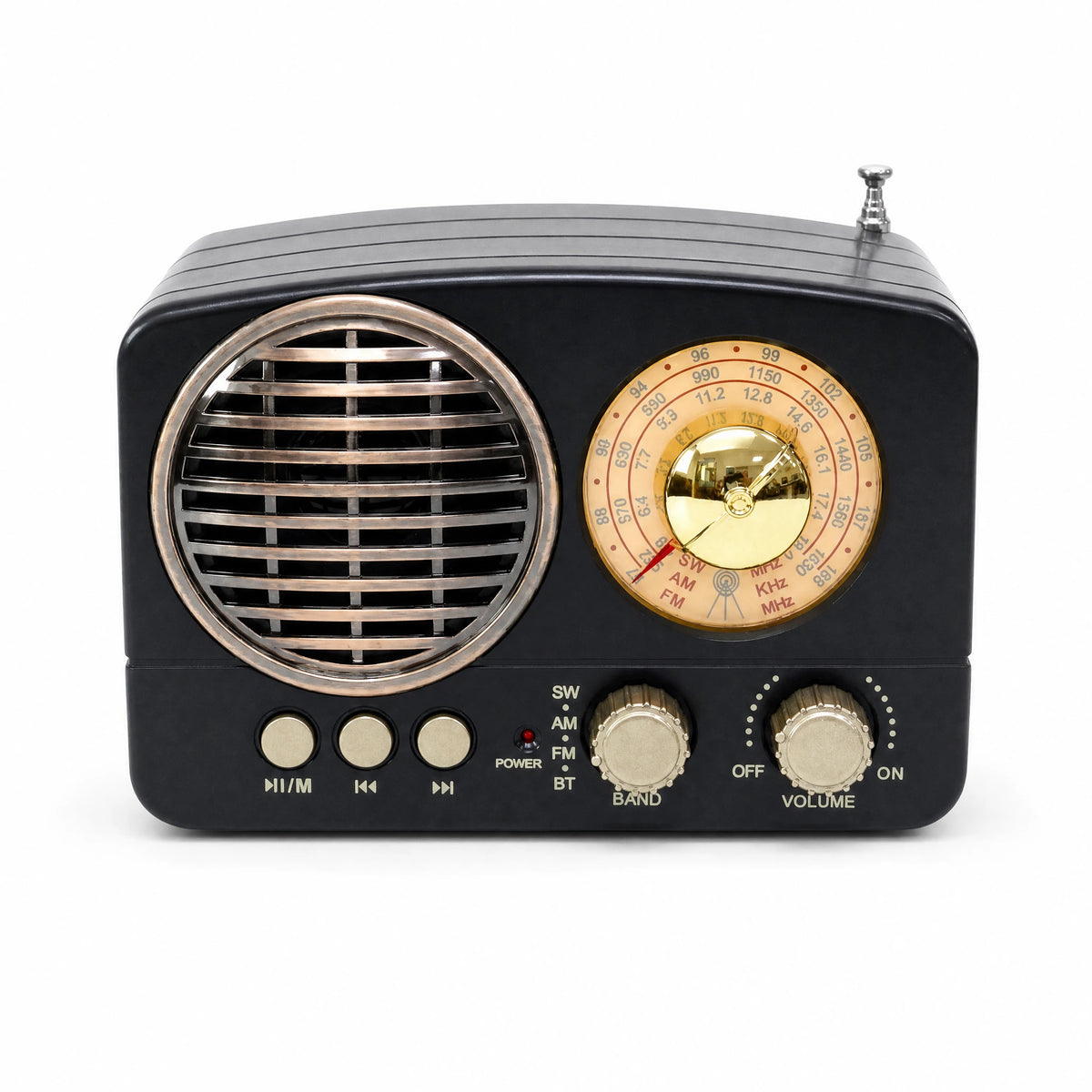 Radio Vintage Design Rétro Bluetooth AM FM - image principale