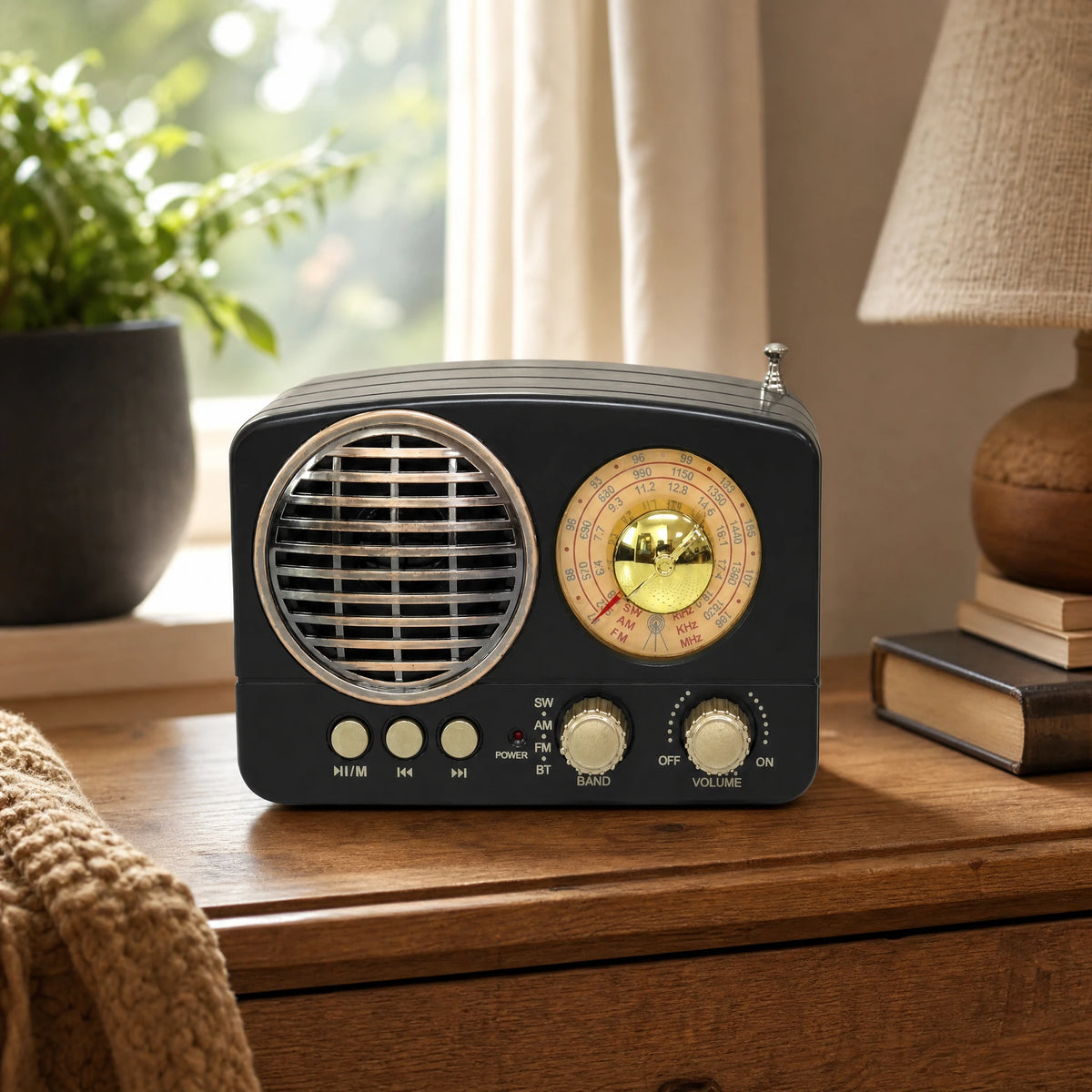 Radio Vintage Design Rétro Bluetooth AM FM - OBJETS VARIES
