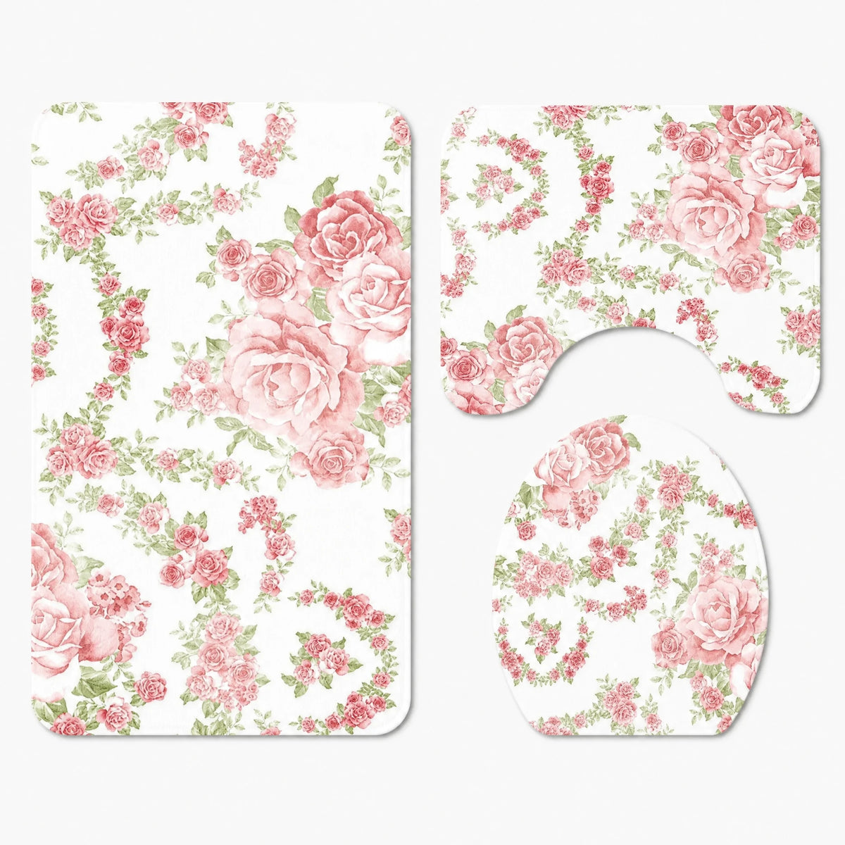 Rideau de Douche Motif Floral Vintage à Effet Aquarelle - H / 180x180cm … (4 tailles)