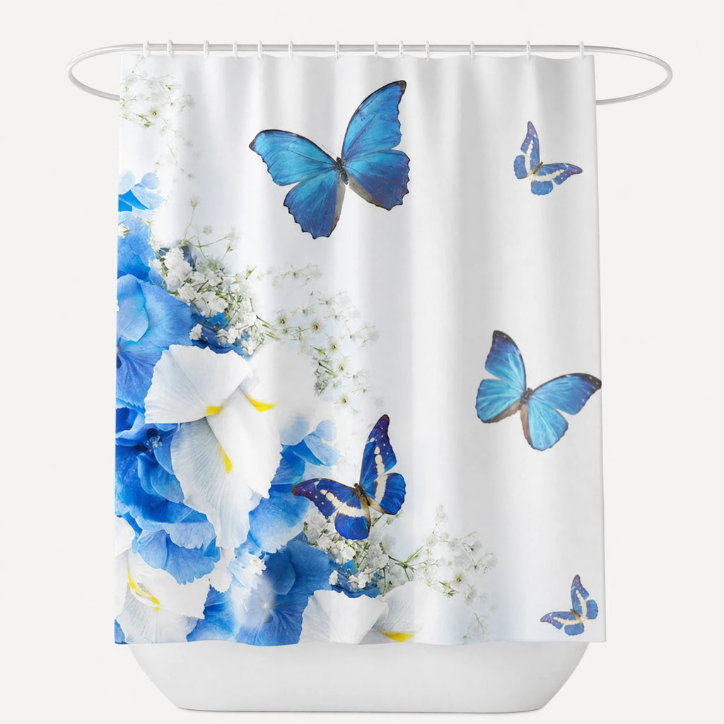 Rideau de Douche Motif Floral Vintage à Effet Aquarelle - N / 180x180cm … (4 tailles)