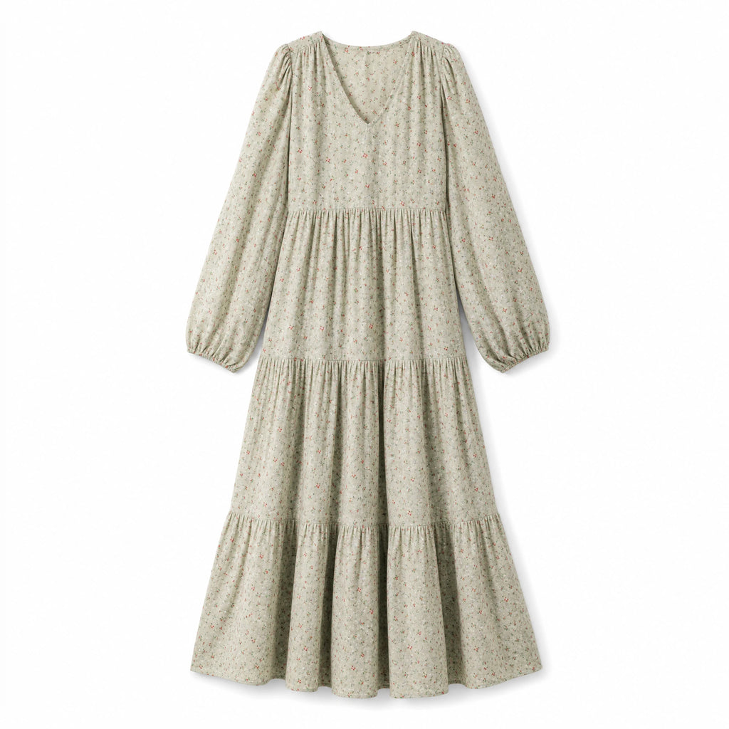 Robe Longue Vintage Bohème - image principale
