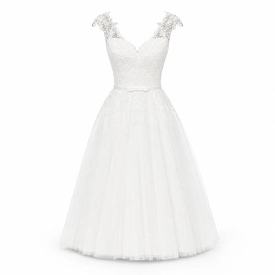 Robe Mariée Courte Vintage Année 50 - image principale
