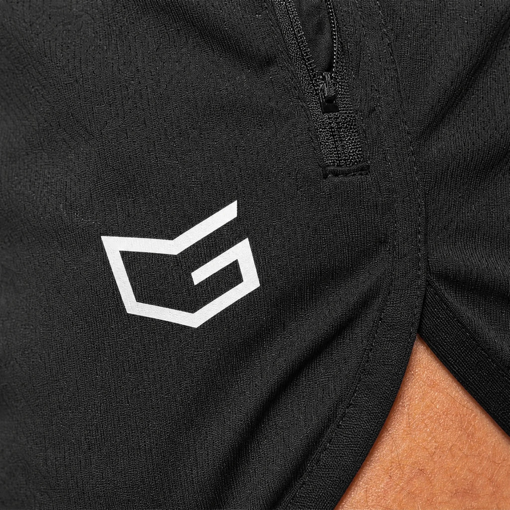 Short Running Vintage Homme - close-up détail matière