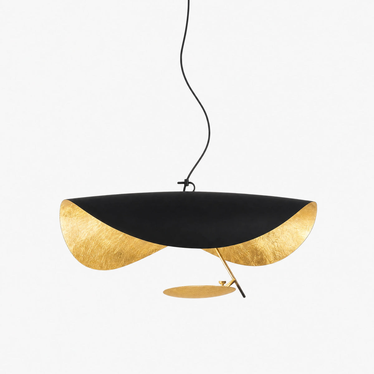 Suspension design nordique LED noir et or - image principale