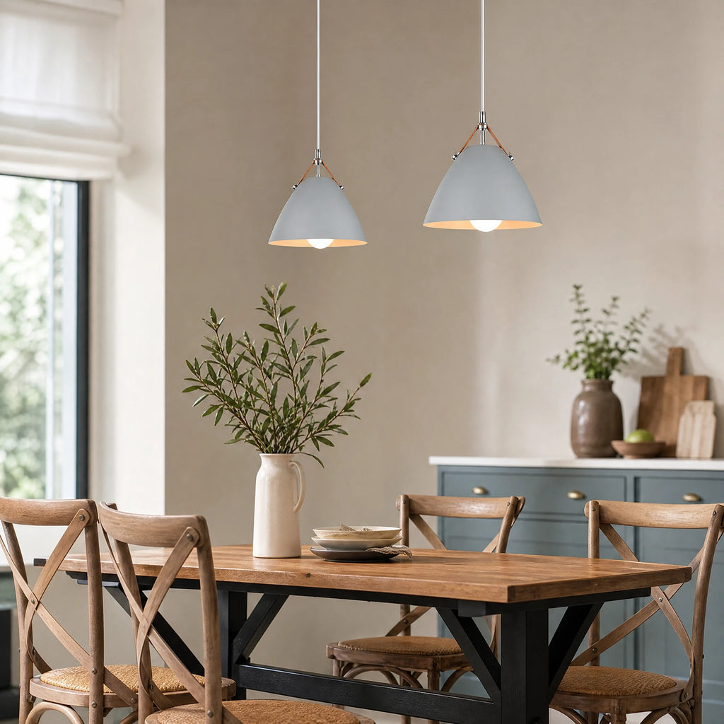Suspension Scandinave Métal à Abat-Jour Aluminium - OBJETS VARIES