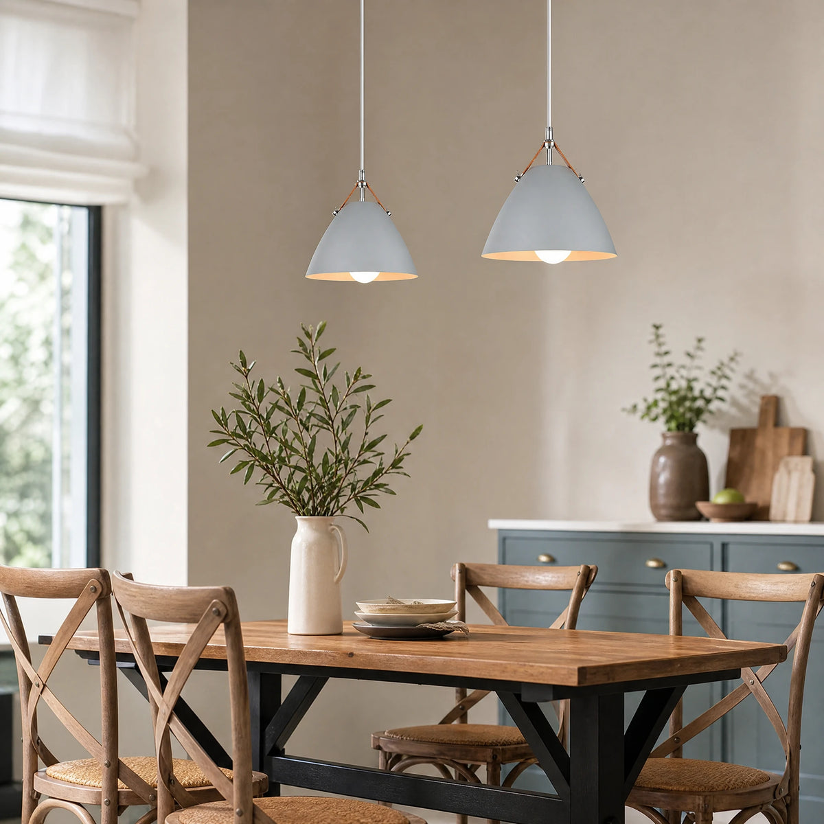 Suspension Scandinave Métal à Abat-Jour Aluminium - OBJETS VARIES