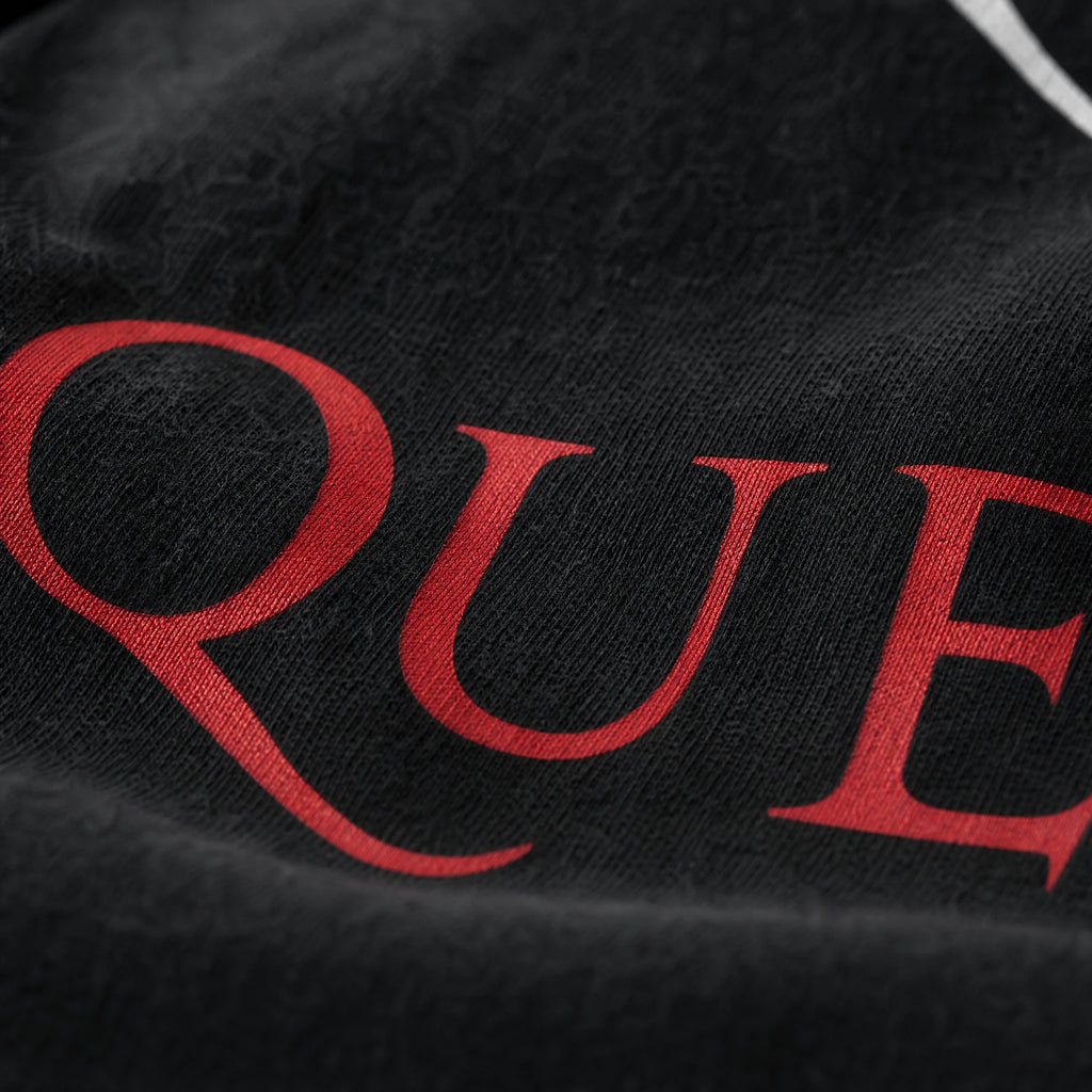 T-shirt Vintage Queen avec Blason des Années 80 - close-up détail matière