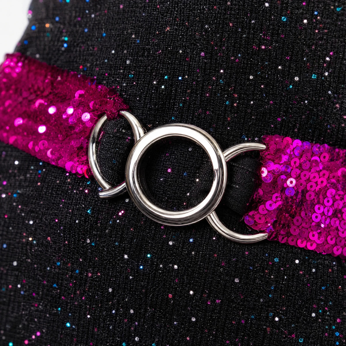 Tenue Disco Année 70-80 Couple - close-up détail matière