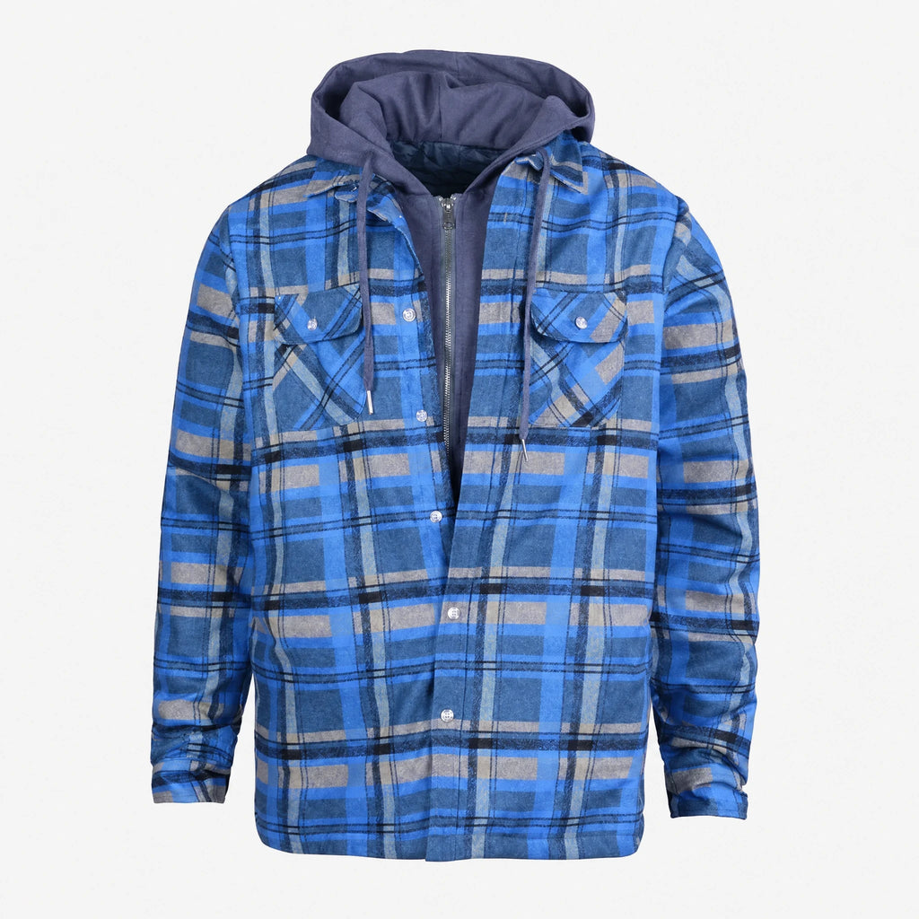 Veste à Carreaux Homme Vintage - Bleu / S … (7 tailles)
