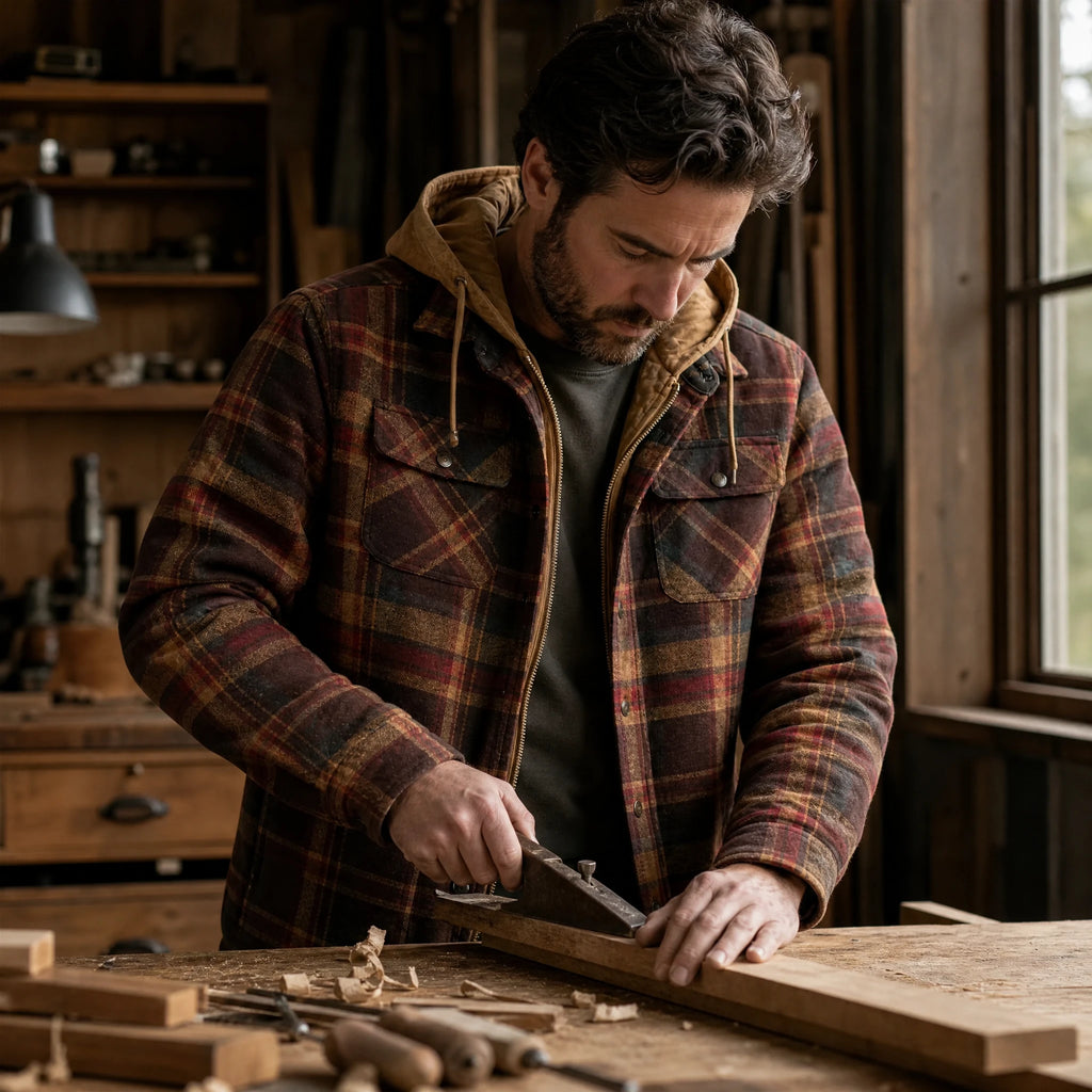 Veste à Carreaux Homme Vintage - Utilisation GLOBALE