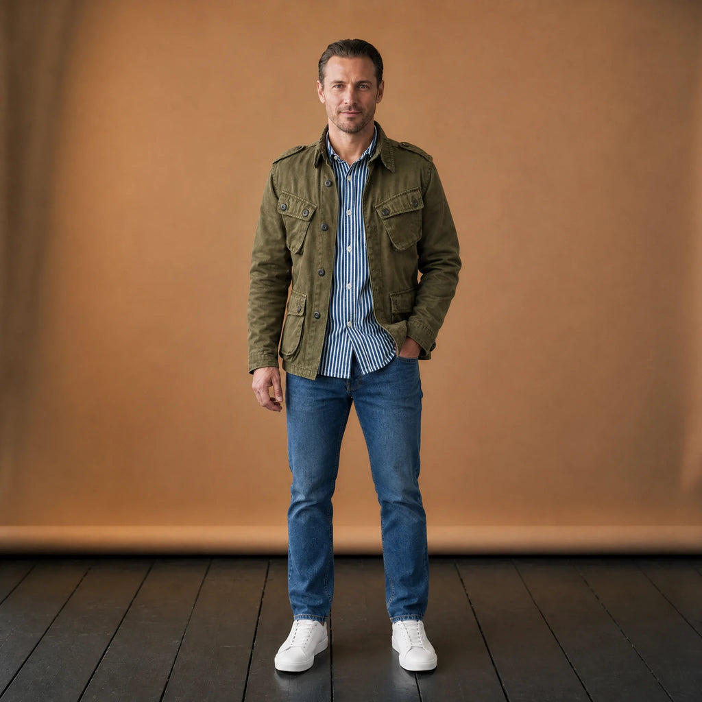 Veste cargo vintage multi-poches Biker - VETEMENT Studio HOMME