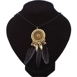 collier-pompon-plume-vintage