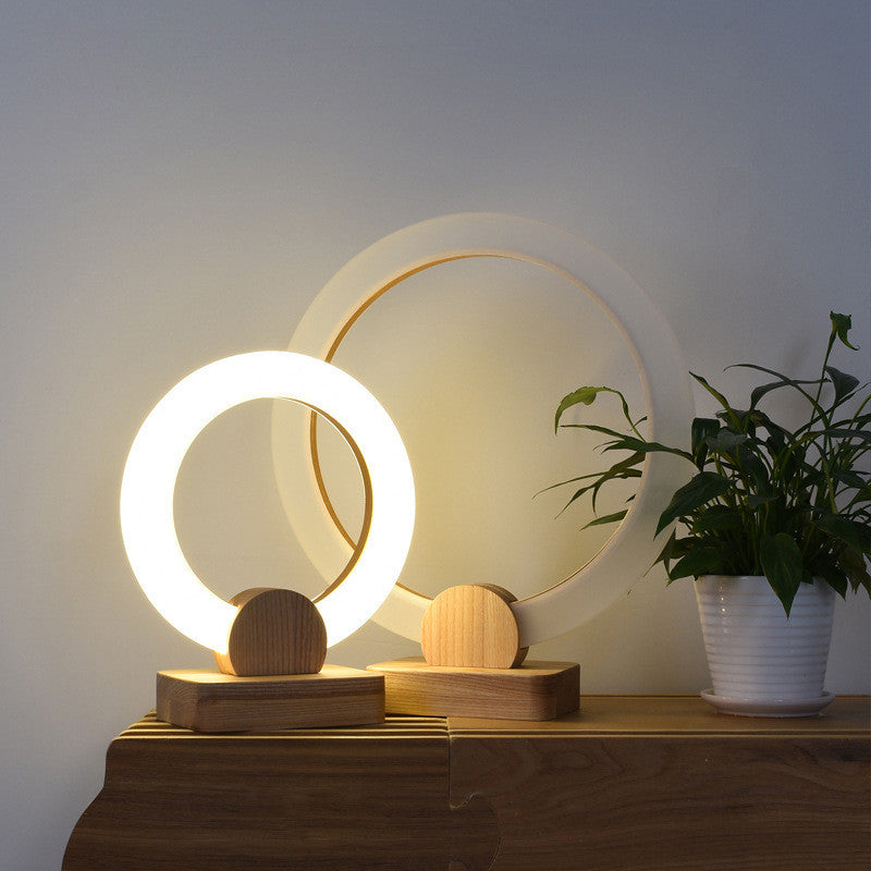 lampes-dart-circulaire-en-bois-vintage