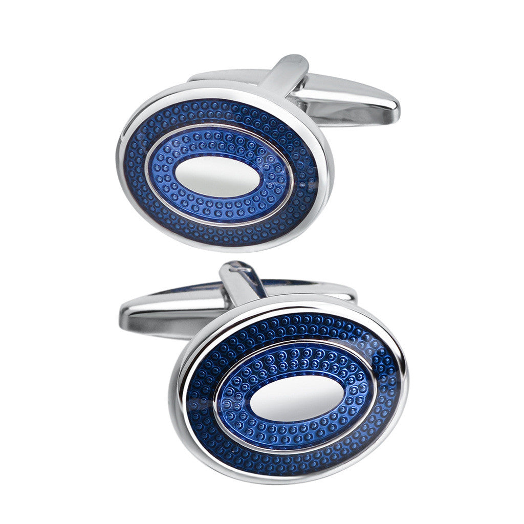 boutons-de-manchette-bleu-ovale-vintage
