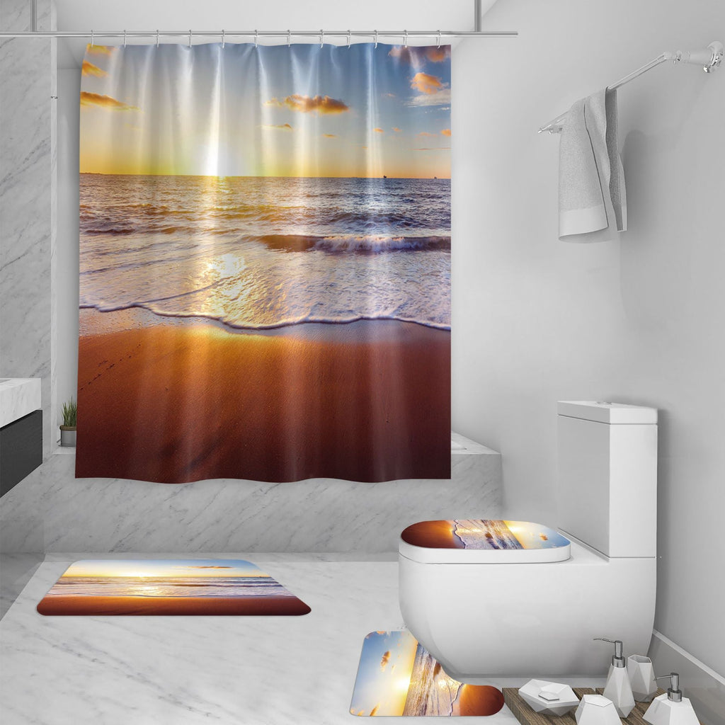 rideau-motif-mer-de-plage-retro