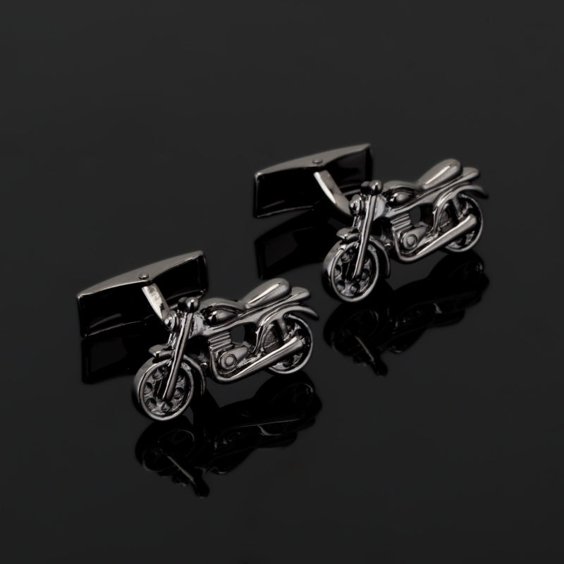 boutons-de-manchette-noir-velo-vintage